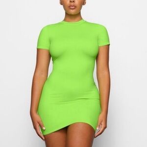 SKIMS | Dresses | Skims Shine Jersey Mini Dress | Poshmark